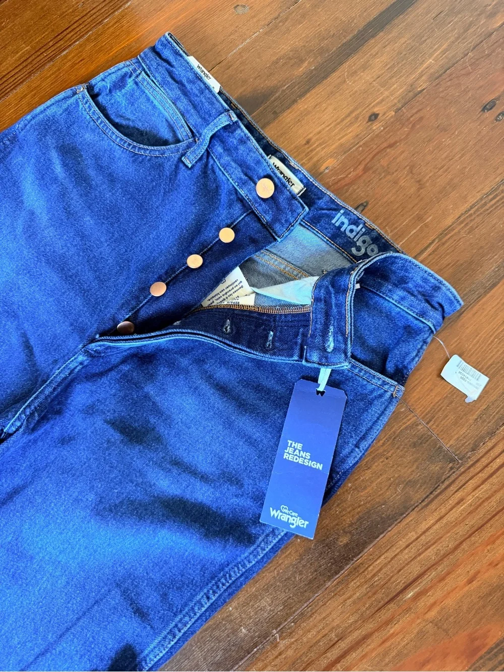 NWT Wrangler Wanderer Flare Bell Bottom Jeans - Size 29 / 34L - 100% Cotton - Picture 6 of 13